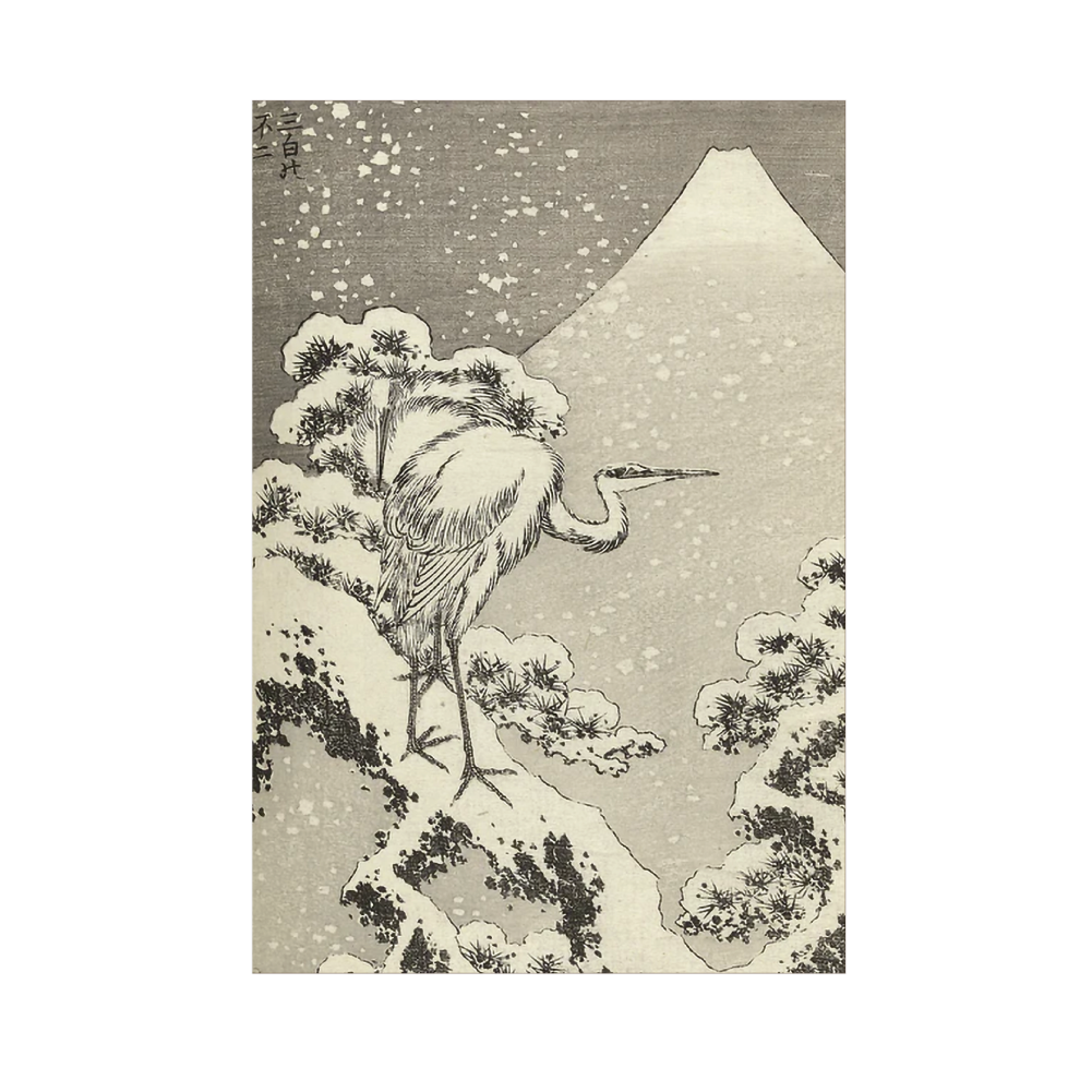 Winter Crane - Christmas card pack