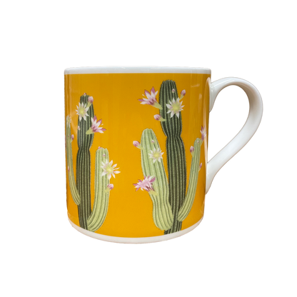 Arid Lands Cactus - Bone china mug