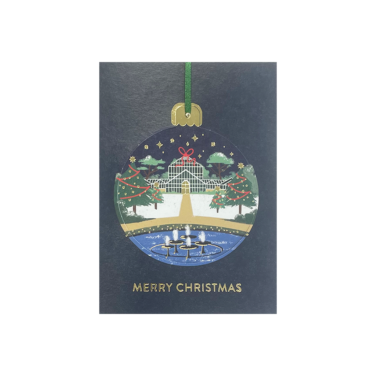 Botanic Garden Bauble - Christmas card
