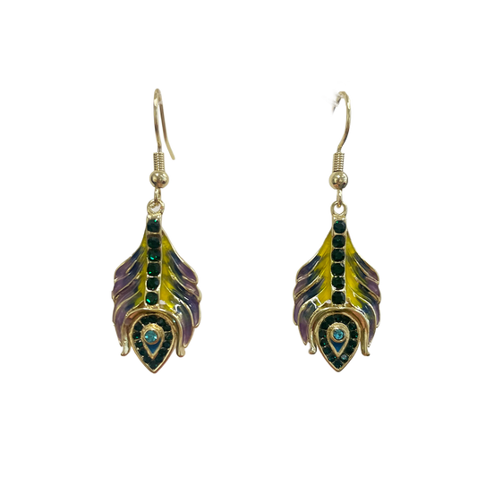 Peacock Feather - Earrings