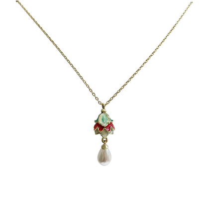 Artichoke - Pearl drop pendant