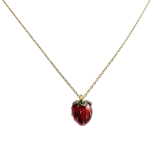 Strawberry - Pendant necklace