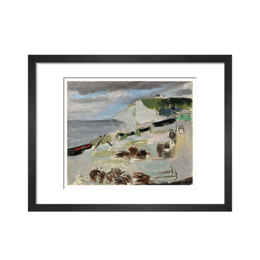 Boats on the Beach, Étretat - Art print