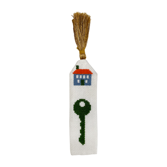 Tatreez Embroidery: House and Key - Bookmark