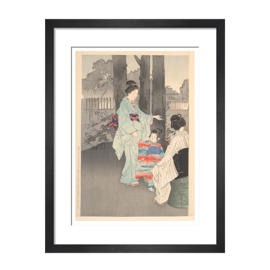 Bushclover at Ryoganji temple - Art print