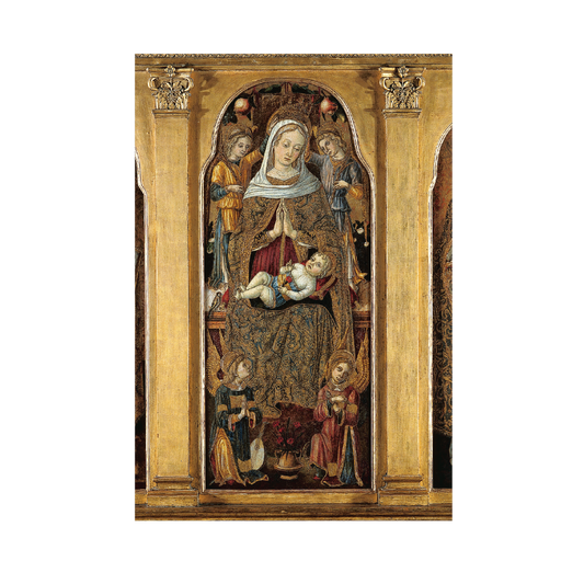 Virgin and Child Enthroned - Christmas card pack