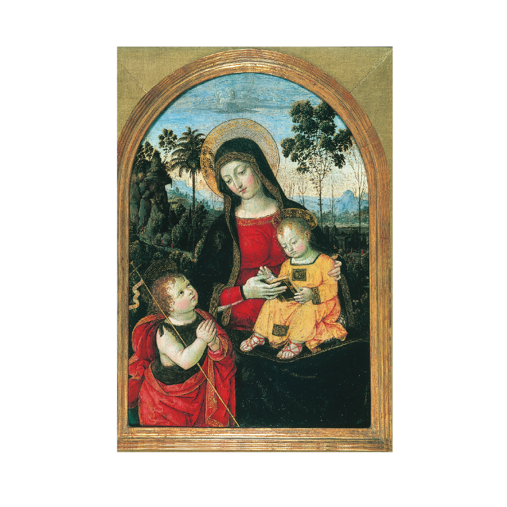 Virgin and Child with St John - Christmas card pack