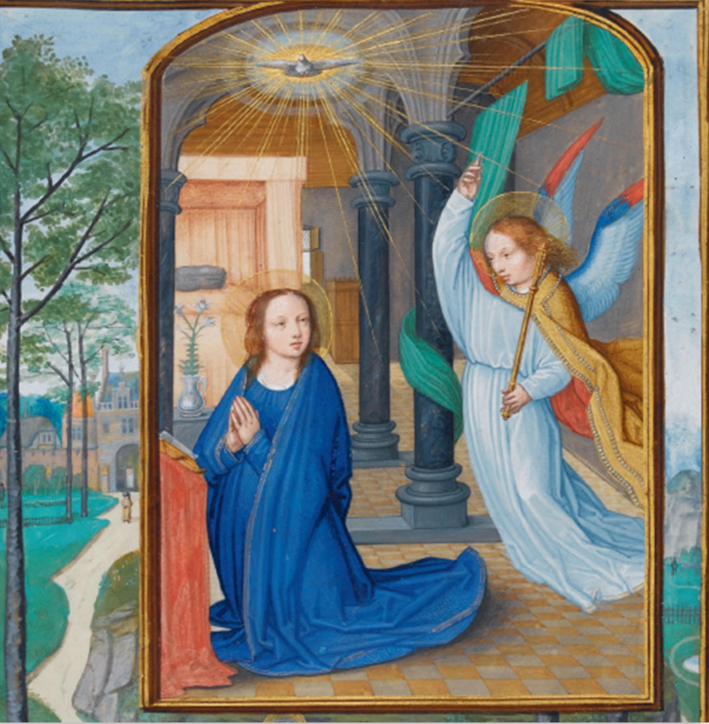 Annunciation from the Brandenburg Hours - Christmas card pack