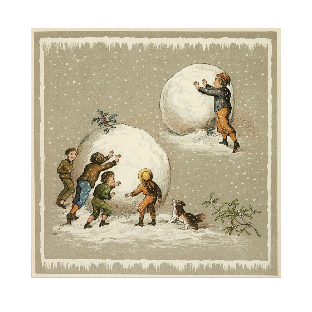 Giant Snowballs - Christmas card pack