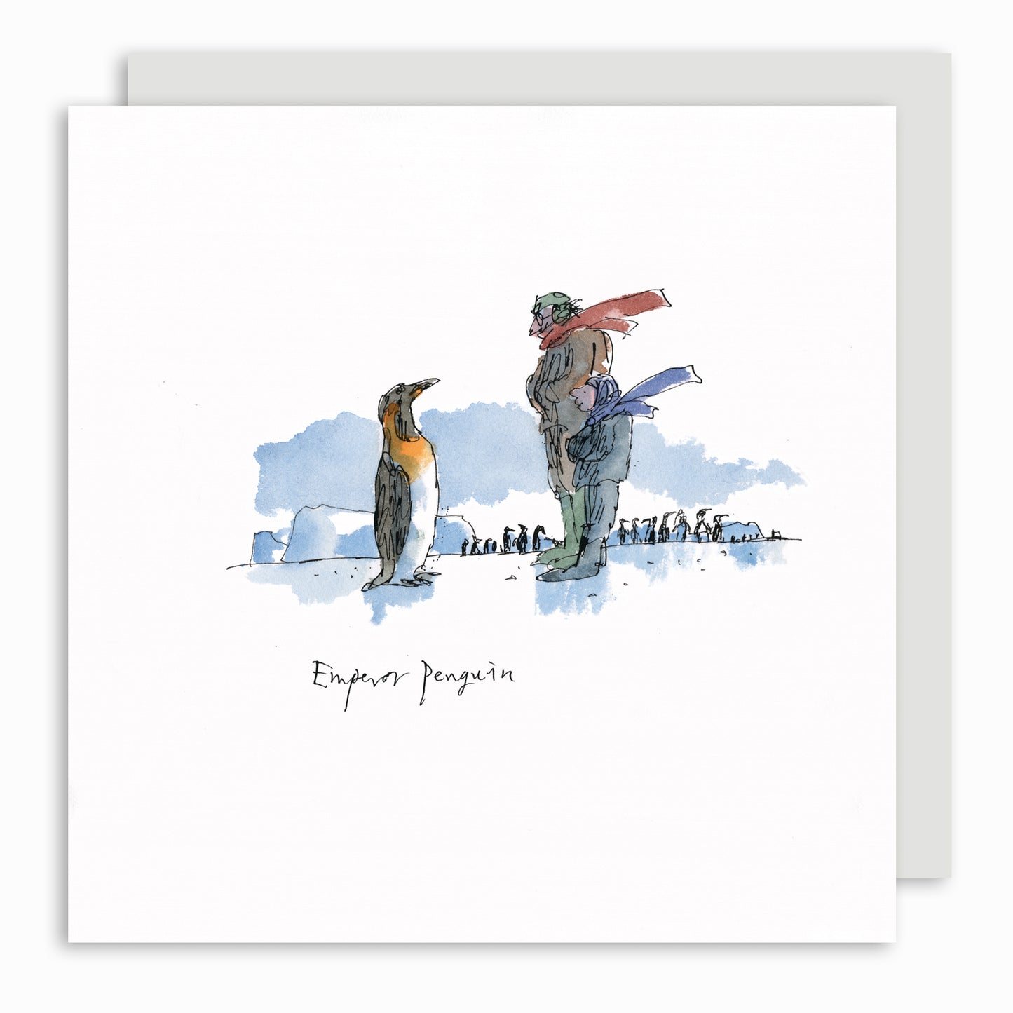 Emperor Penguin by Quentin Blake  - Christmas card pack