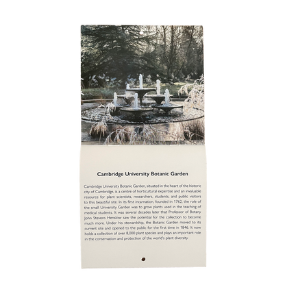 Cambridge University Botanic Garden - Mini calendar 2026