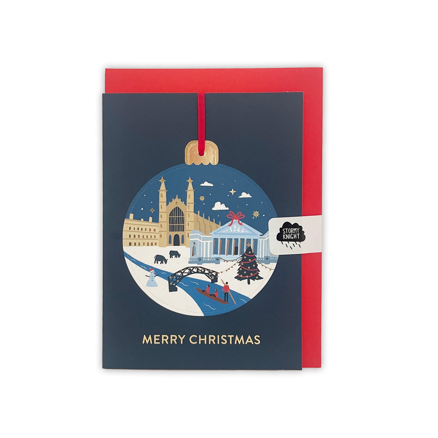 Cambridge Bauble - Christmas card