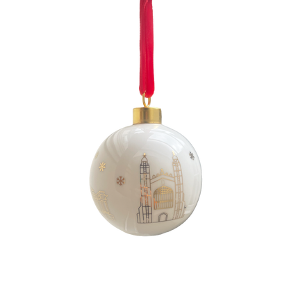 Cambridge University - Cambridge Scenes bone china bauble