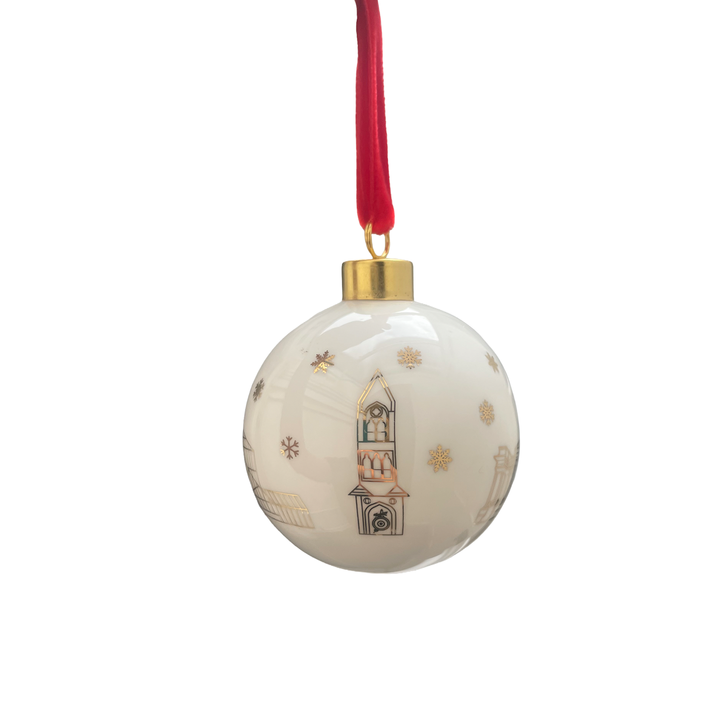 Cambridge University - Cambridge Scenes bone china bauble