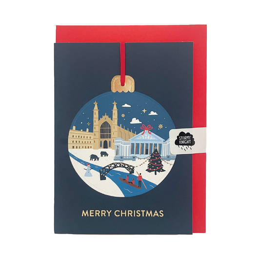 Cambridge Bauble - Christmas card