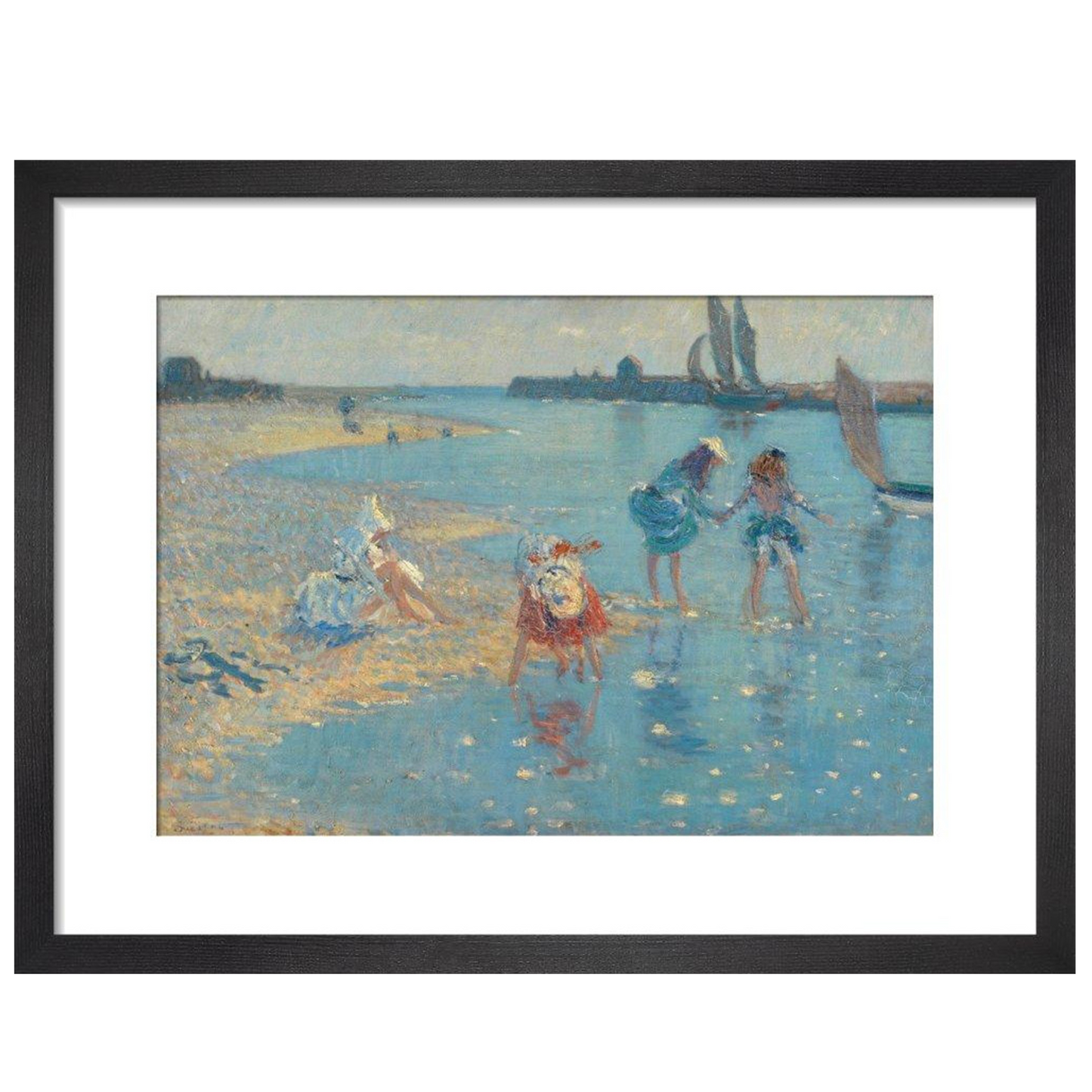 Children Paddling, Walberswick - Art print