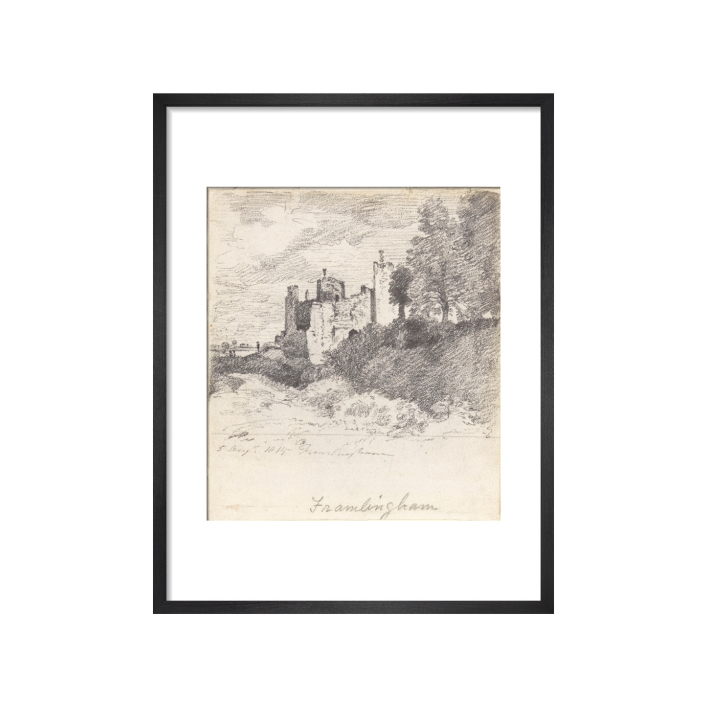 Framlingham Castle from the South West - Art Print