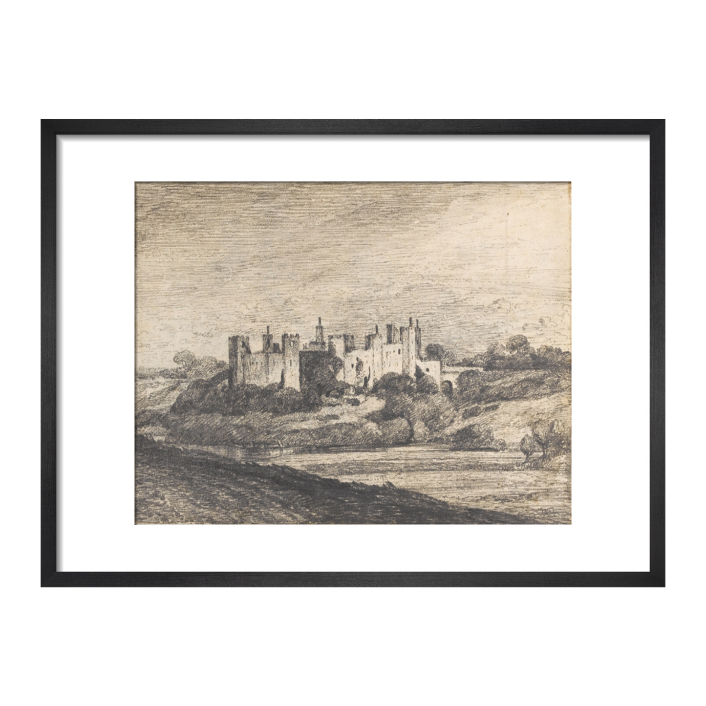 Framlingham Castle from the West - Art Print
