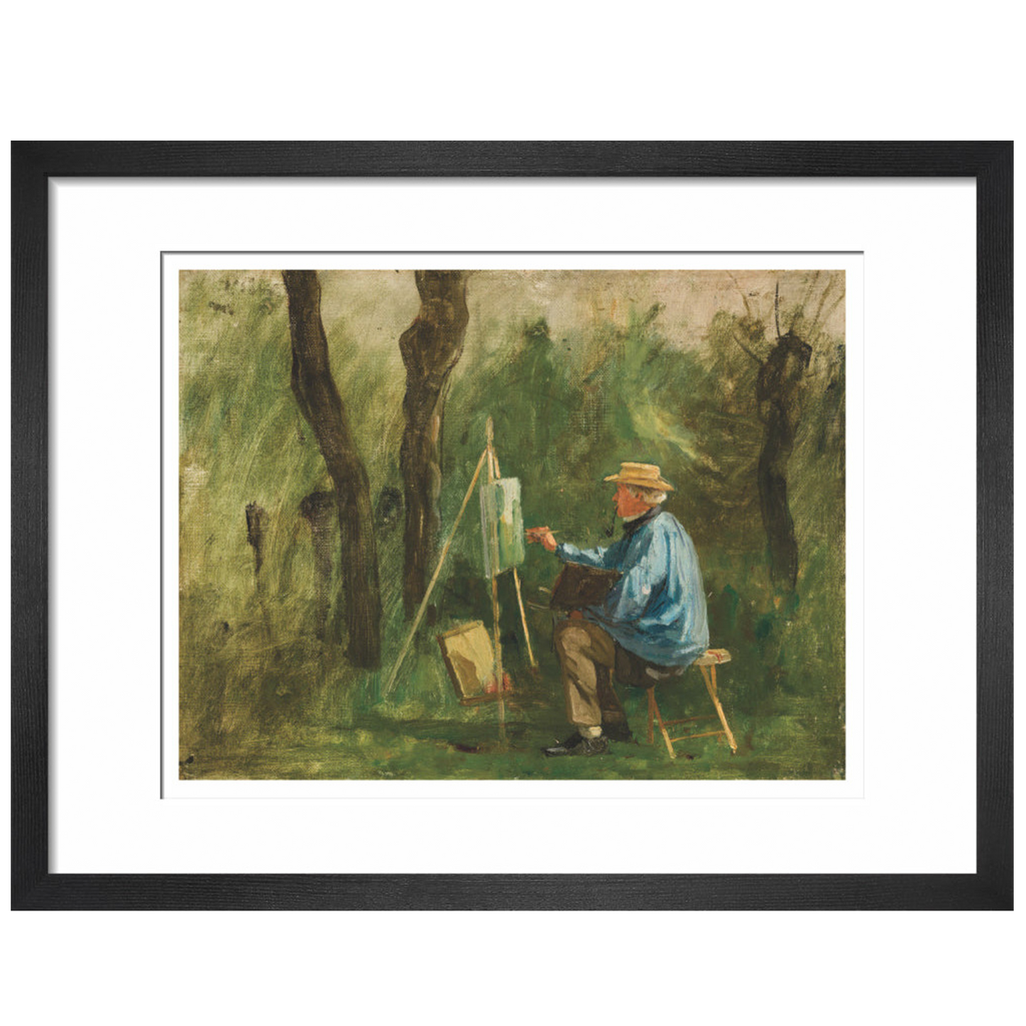 Corot at his Easel - Art print