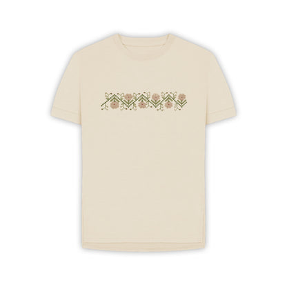 Women's Sampler Flower Band T-shirt