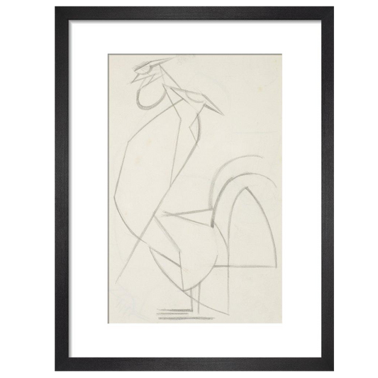 Cubist cock - Art print