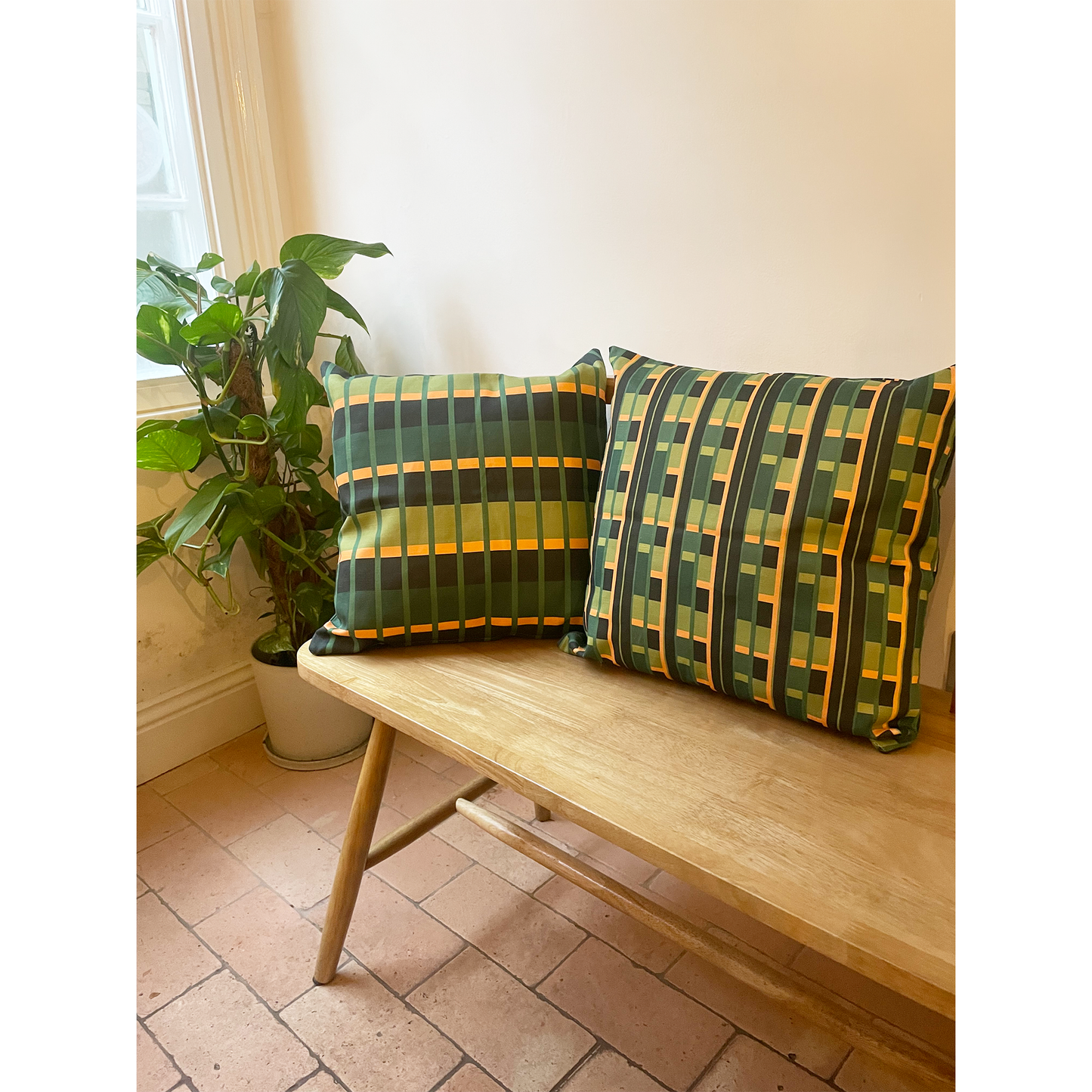 Printed Cushion Cover by Leonie Textiles