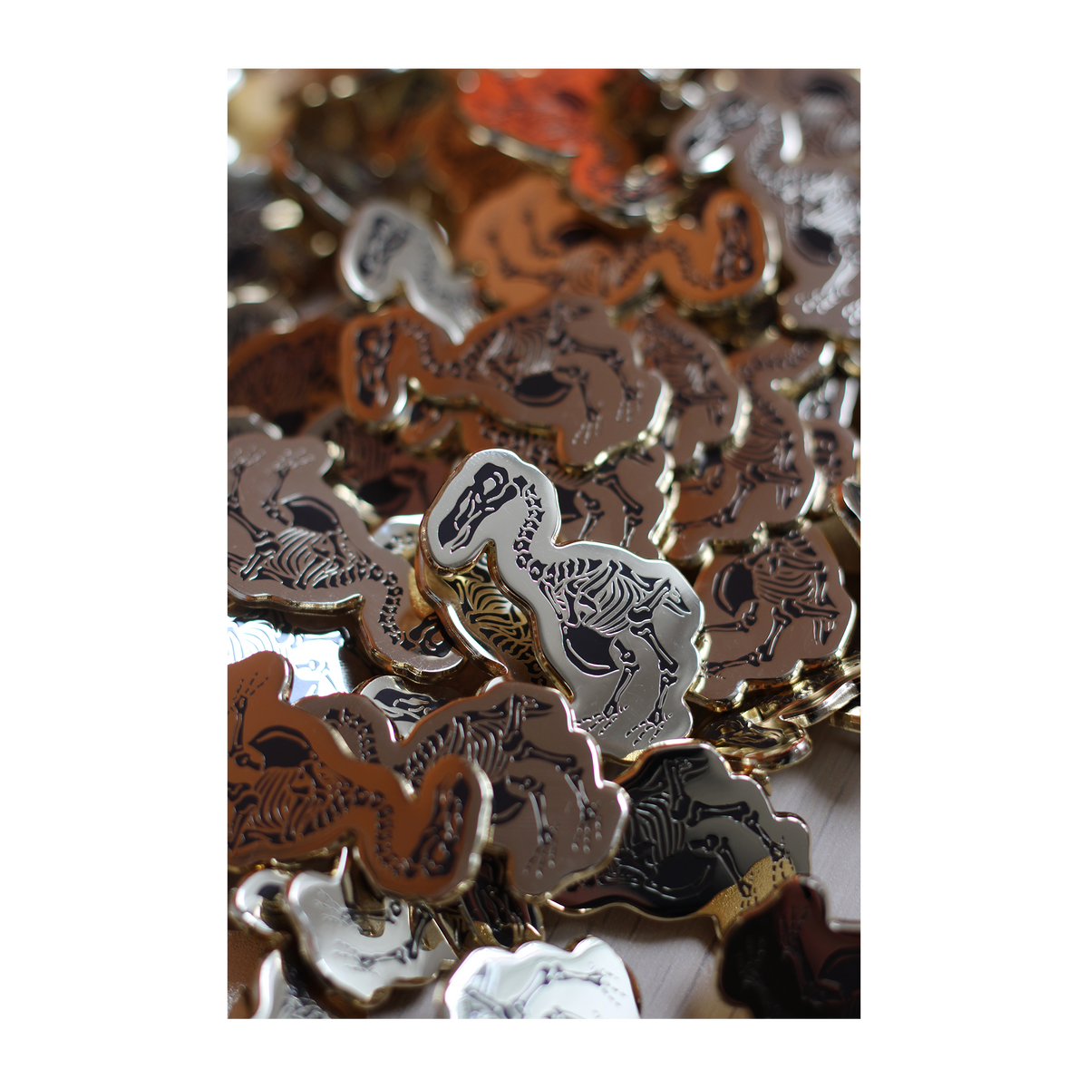 Dodo Skeleton - Enamel brooch