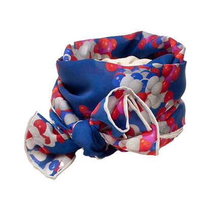 Double Helix - Habotai silk scarf