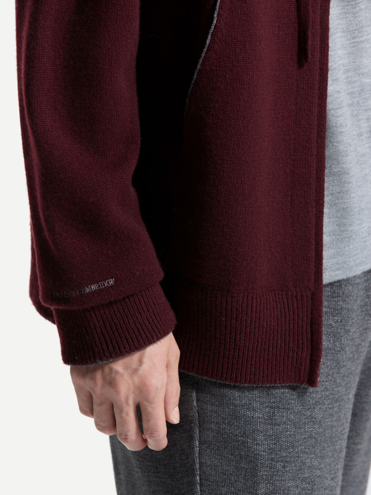 ERDOS x Cambridge Men's Wool Hooded Cardigan