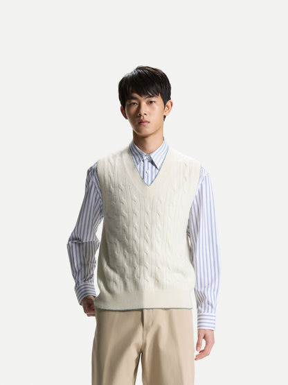 ERDOS x Cambridge Men's Pure Cashmere V-Neck Vest