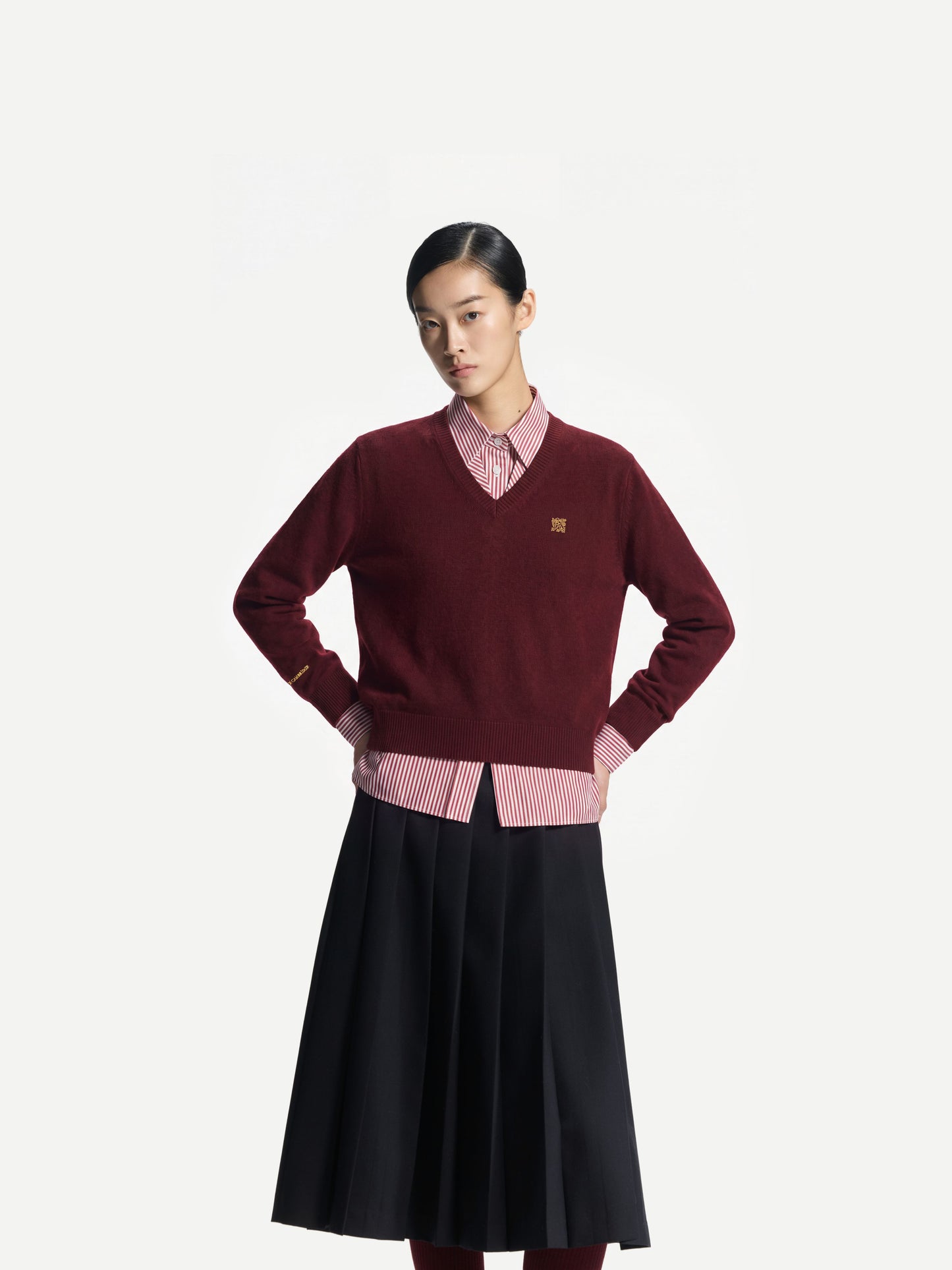 ERDOS x Cambridge  Women's Pure Cashmere V-Neck Jumper