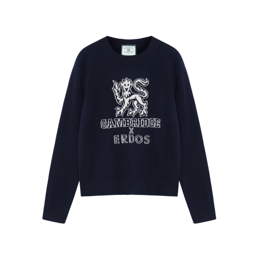 ERDOS x Cambridge  Women's Pure Cashmere Crew-Neck Jumper Lion