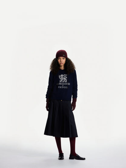 ERDOS x Cambridge  Women's Pure Cashmere Crew-Neck Jumper Lion