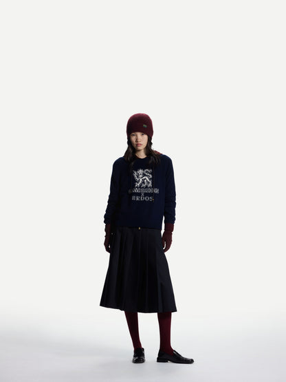 ERDOS x Cambridge  Women's Pure Cashmere Crew-Neck Jumper Lion