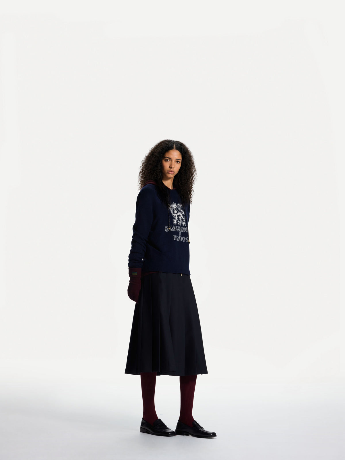 ERDOS x Cambridge  Women's Pure Cashmere Crew-Neck Jumper Lion