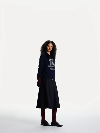ERDOS x Cambridge  Women's Pure Cashmere Crew-Neck Jumper Lion