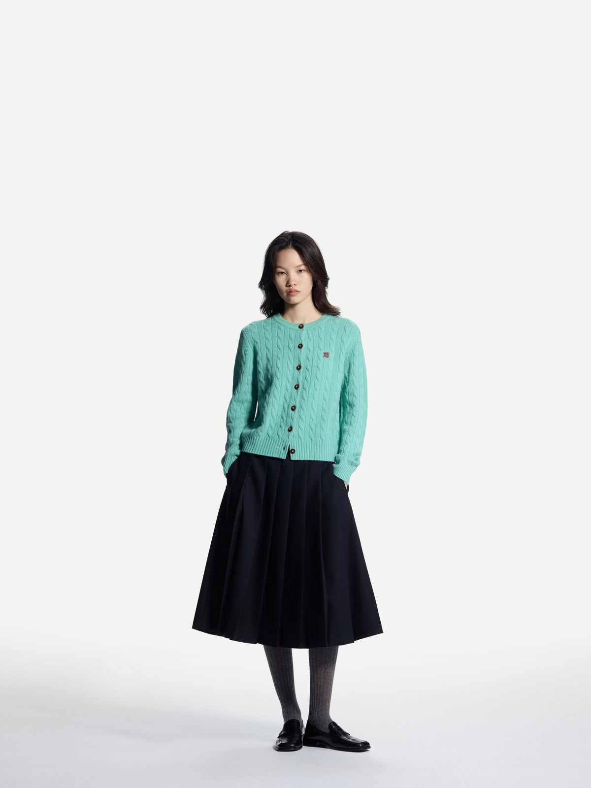 ERDOS x Cambridge  Women's Pure Cashmere Crew-Neck Cardigan
