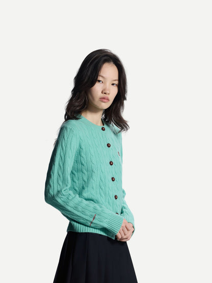 ERDOS x Cambridge  Women's Pure Cashmere Crew-Neck Cardigan