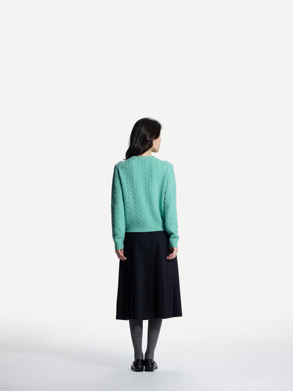 ERDOS x Cambridge  Women's Pure Cashmere Crew-Neck Cardigan