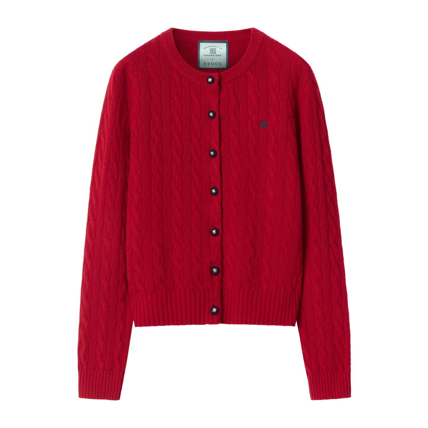 ERDOS x Cambridge  Women's Pure Cashmere Crew-Neck Cardigan