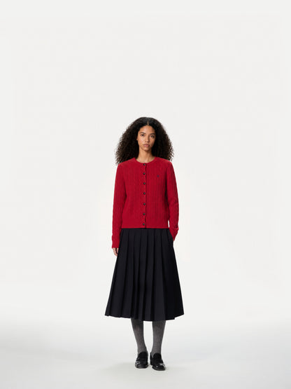 ERDOS x Cambridge  Women's Pure Cashmere Crew-Neck Cardigan