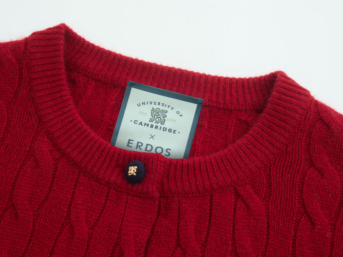 ERDOS x Cambridge  Women's Pure Cashmere Crew-Neck Cardigan