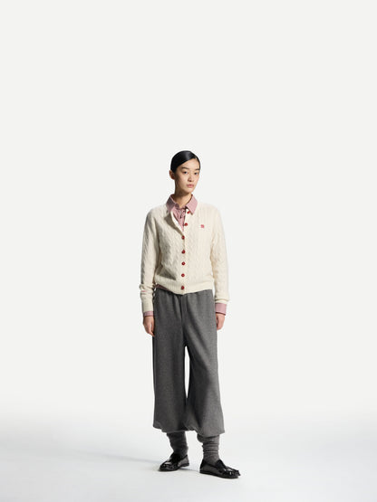 ERDOS x Cambridge  Women's Pure Cashmere Crew-Neck Cardigan