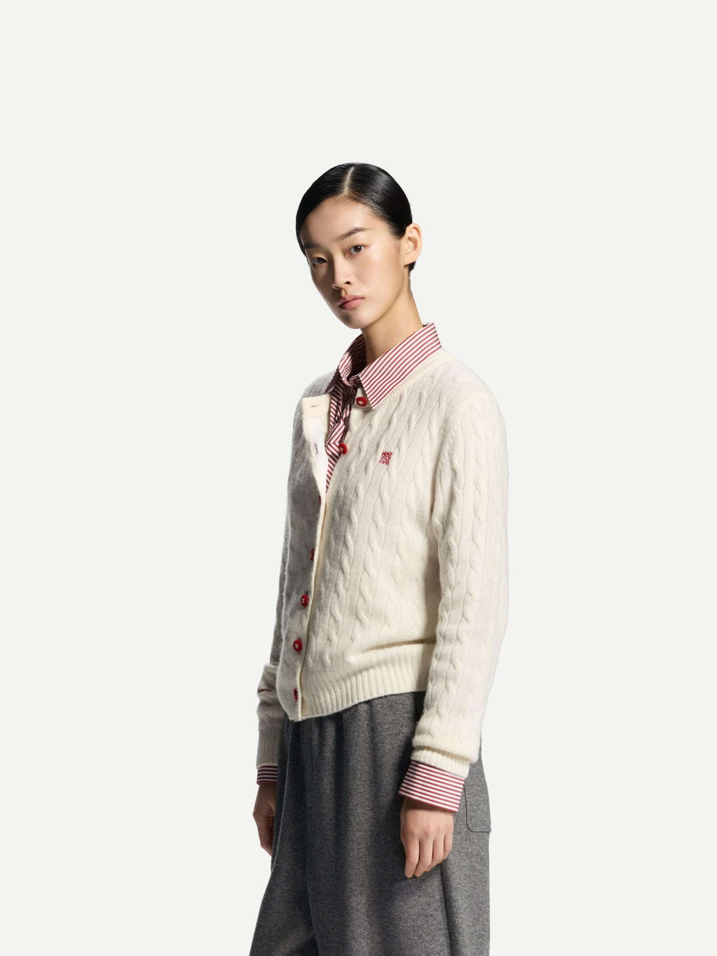 ERDOS x Cambridge  Women's Pure Cashmere Crew-Neck Cardigan