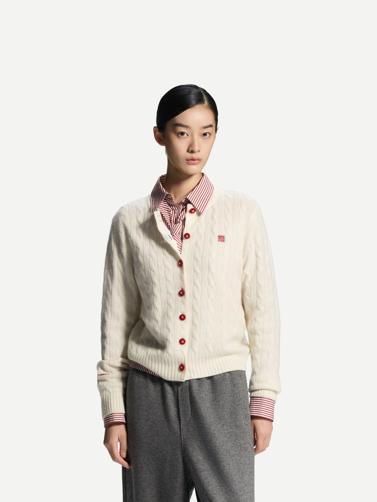 ERDOS x Cambridge  Women's Pure Cashmere Crew-Neck Cardigan