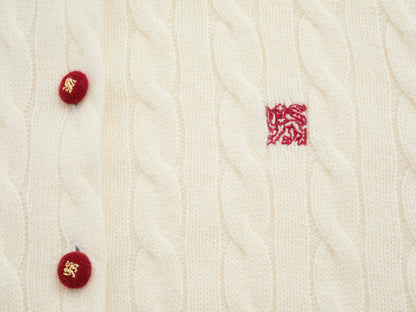 ERDOS x Cambridge  Women's Pure Cashmere Crew-Neck Cardigan