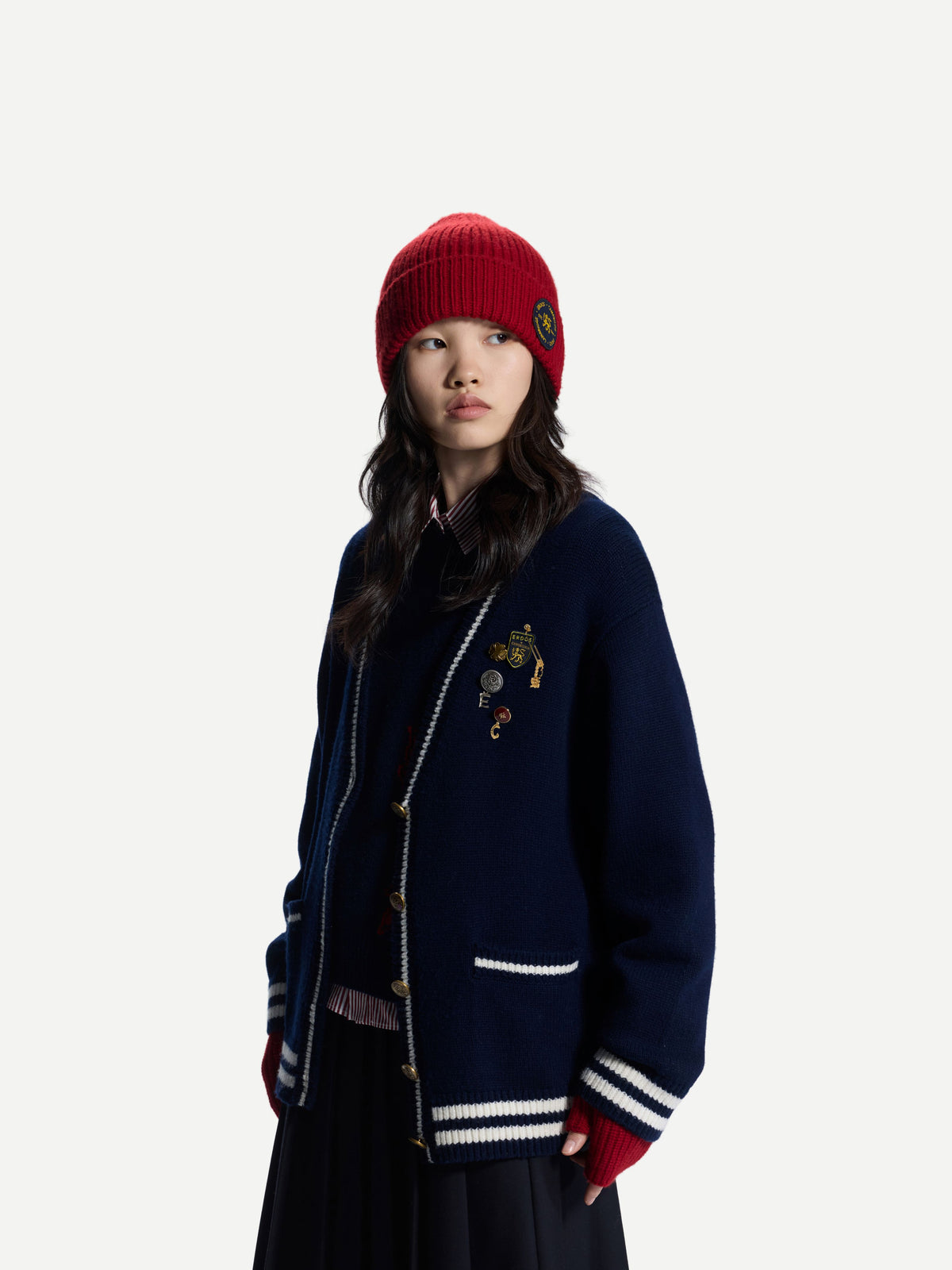 ERDOS x Cambridge  Women's Wool-Cashmere V-Neck Cardigan