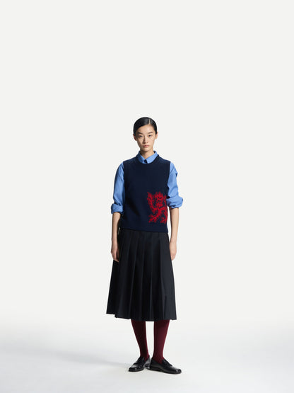 ERDOS x Cambridge  Women's Wool-Cashmere V-Neck Vest