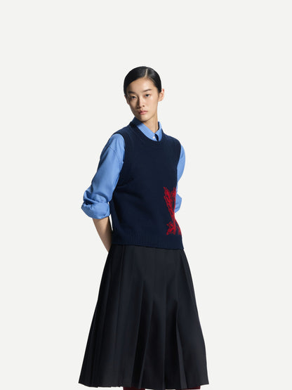 ERDOS x Cambridge  Women's Wool-Cashmere V-Neck Vest