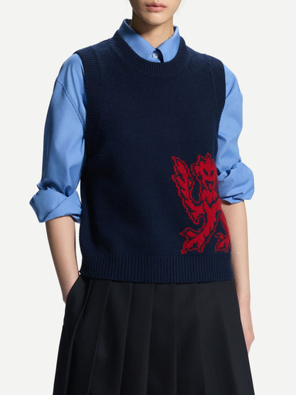 ERDOS x Cambridge  Women's Wool-Cashmere V-Neck Vest